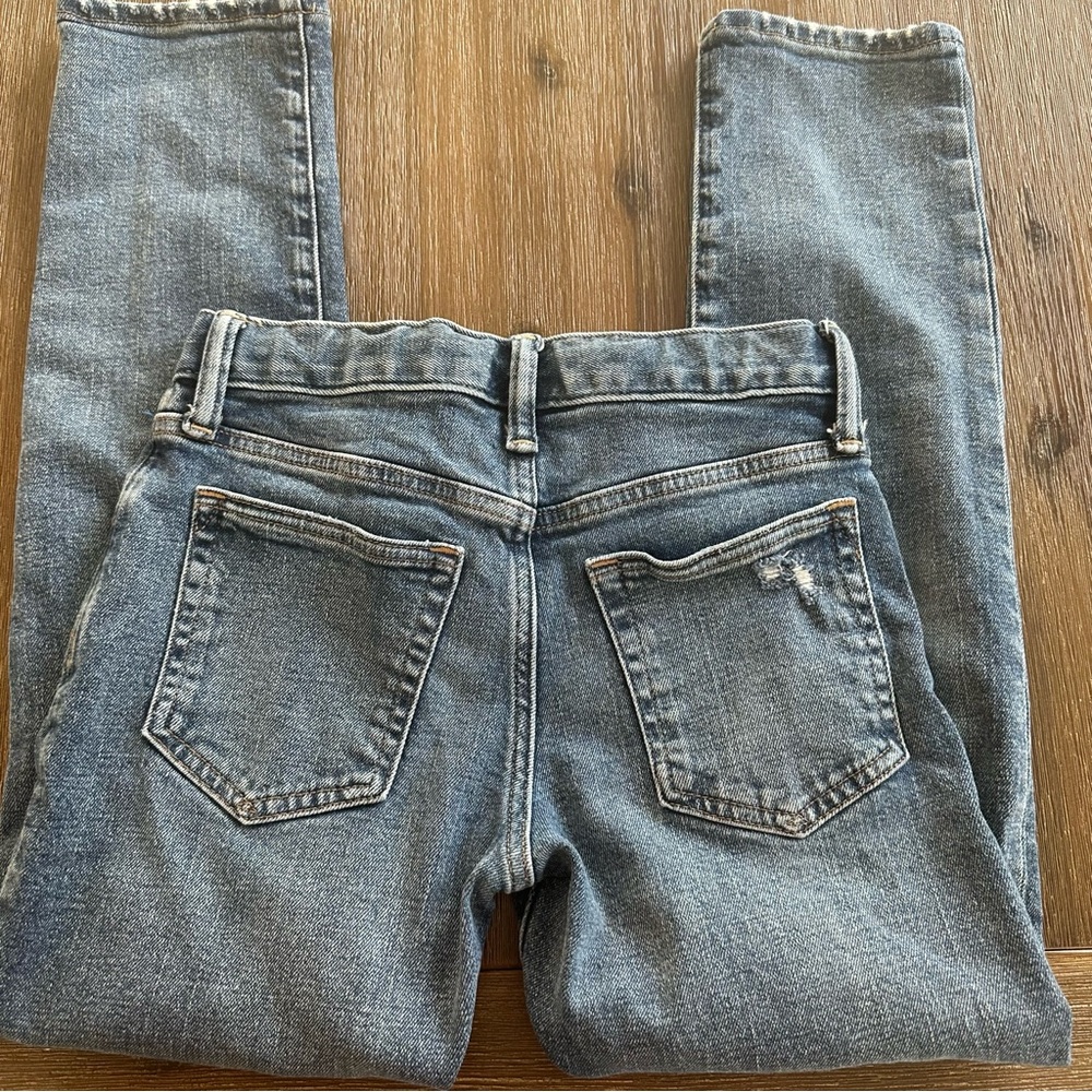 3/20$ GAP Kids Blue Distressed Jeans size 10 slim - Picture 7 of 9